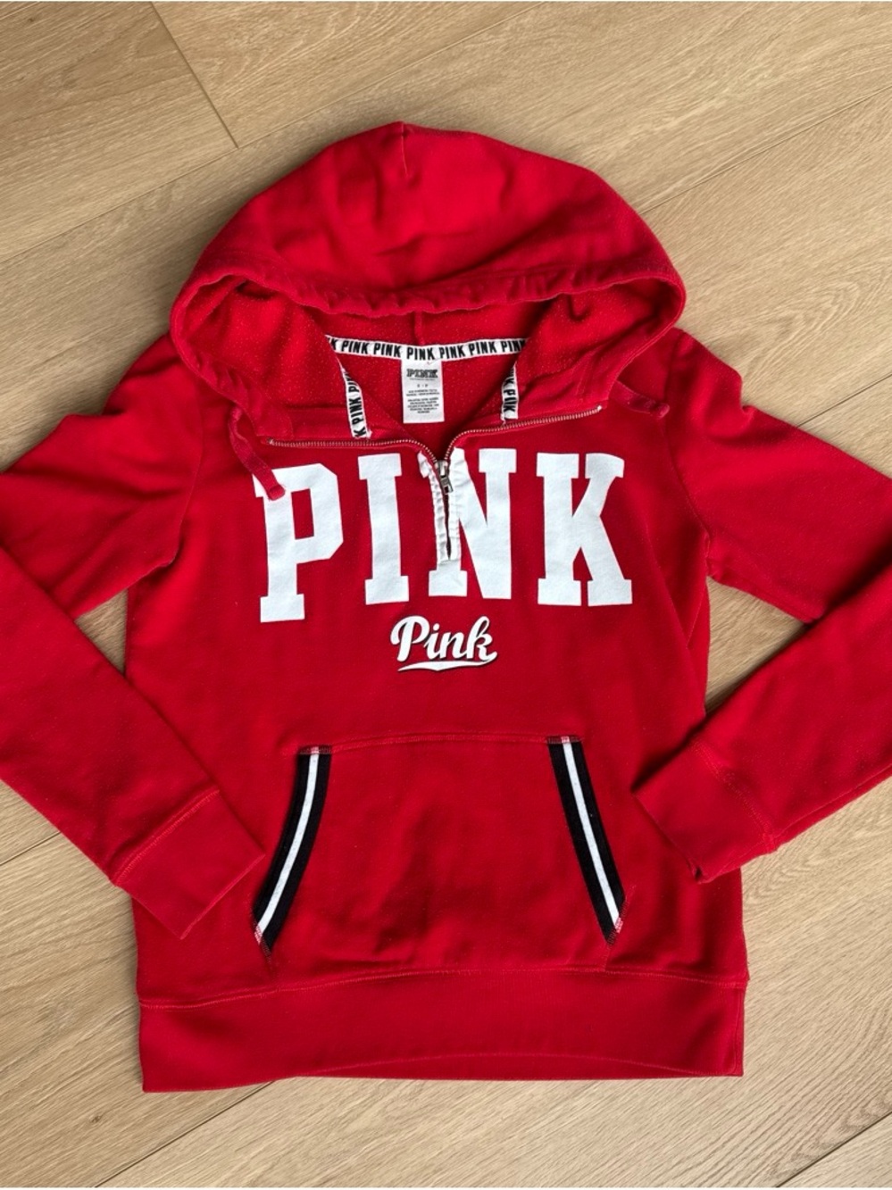 Victoria's Secret PINK Red Hoodie Sweatshirt